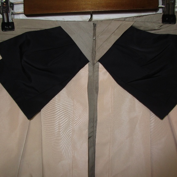Twelve By Twelve Pink Nude Black Bow Back Skirt - Picture 6 of 7